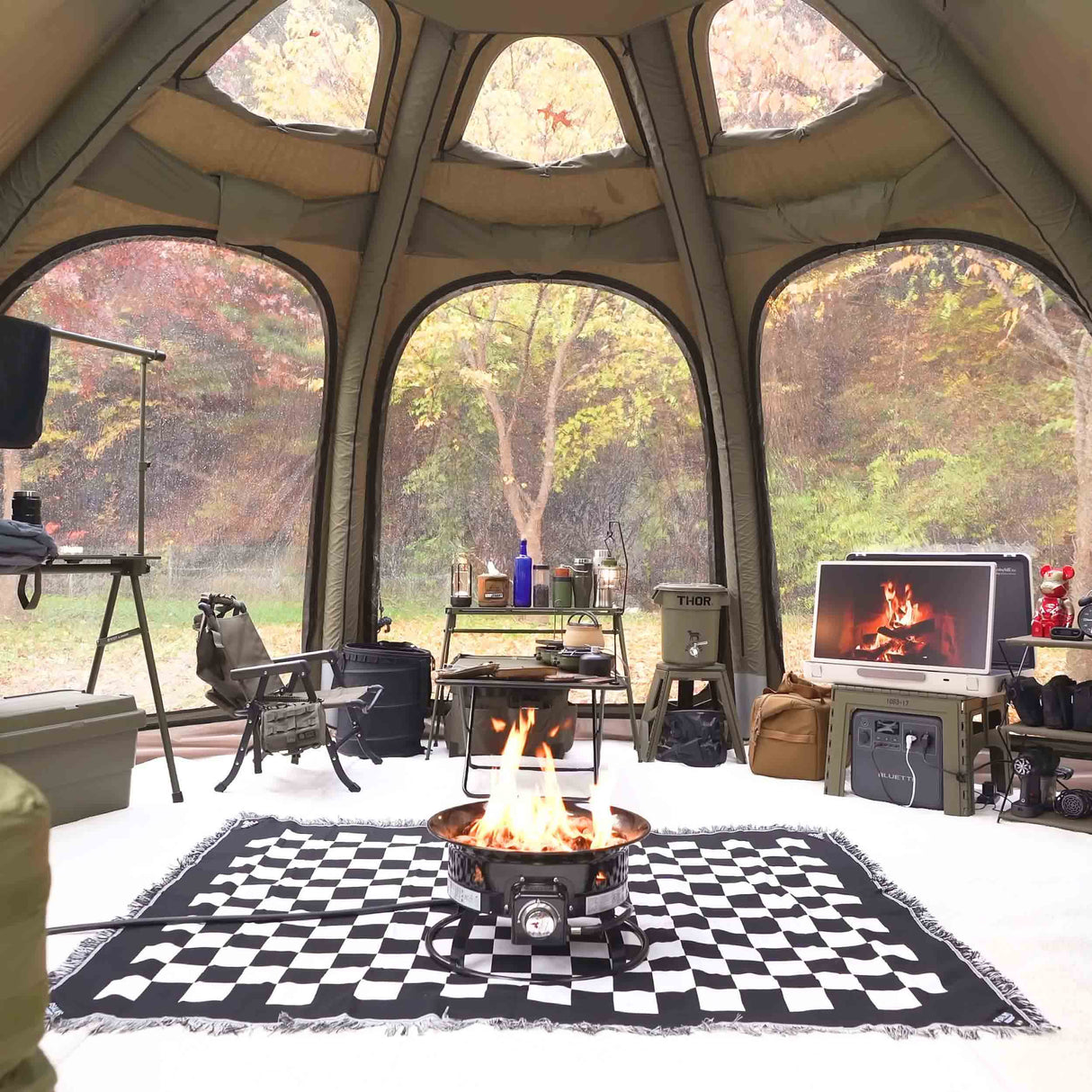 RBM Outdoors Coody Aurora Dome Inflatable Tent Octopus Forest Green (2–4 Person)