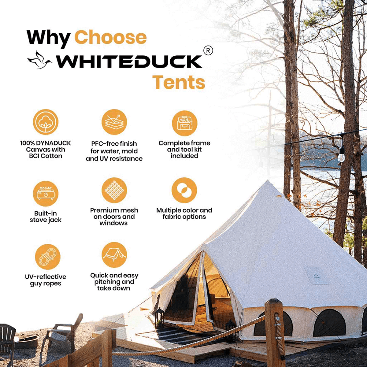 White Duck Outdoors 20' Avalon Bell Tent