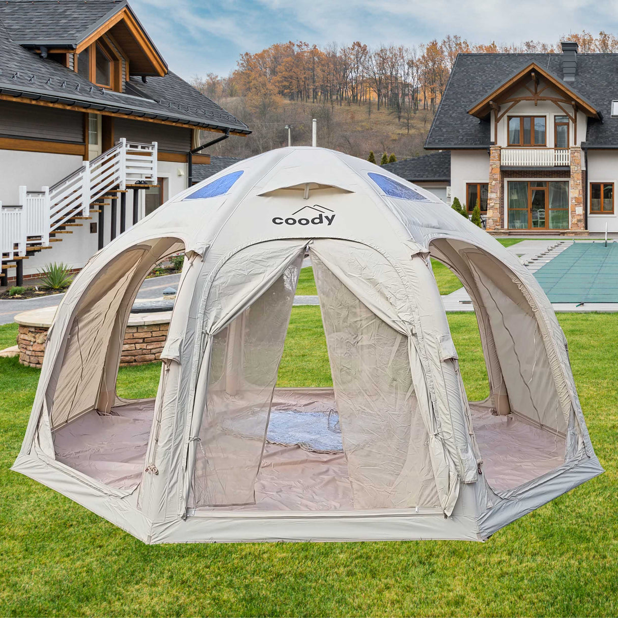 RBM Outdoors Coody Aurora Dome Inflatable Tent Octopus Beige (2–4 Person)