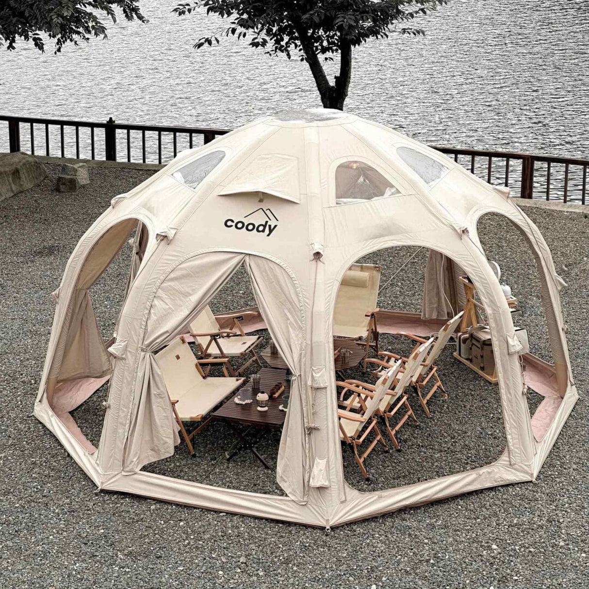 RBM Outdoors Coody Aurora Dome Inflatable Tent Octopus Beige (2–4 Person)