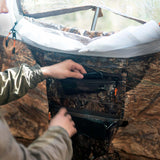 RBM Outdoors All-Seasons Tent UP-5 for 2–6 Person + Wood Stove Caminus M + Three-Layer Floor