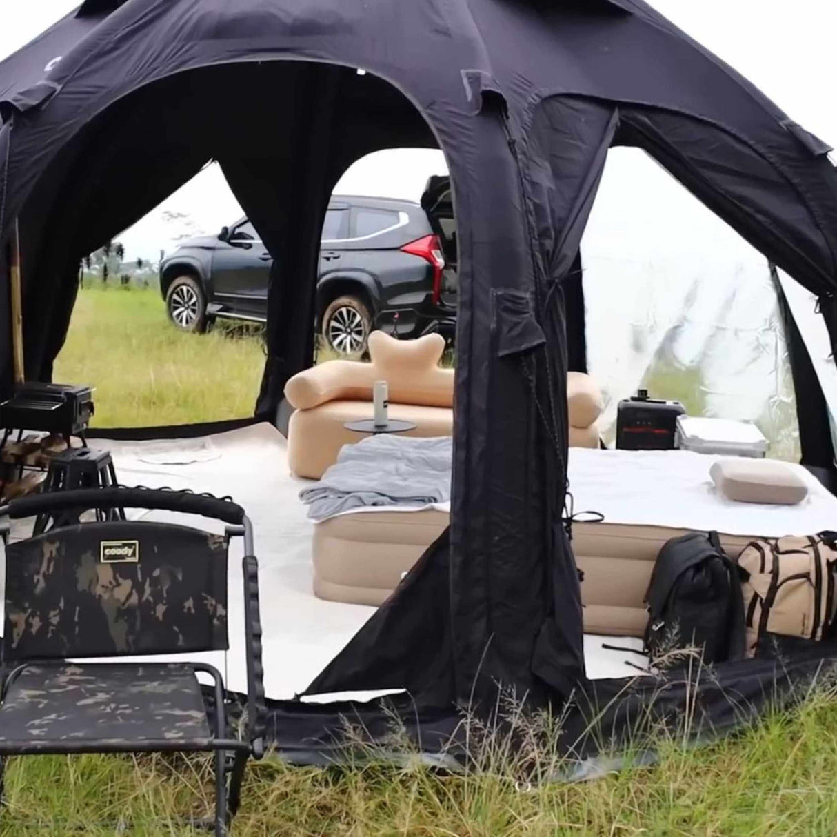 RBM Outdoors Coody Aurora Dome Inflatable Tent Octopus Black (2–4 Person)