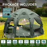 RBM Outdoors Coody Aurora Dome Inflatable Tent Octopus Forest Green (2–4 Person)