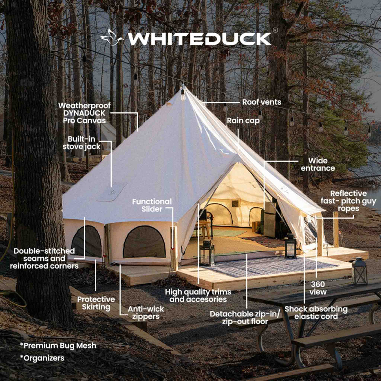 White Duck Outdoors 16.5' Avalon Bell Tent