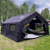RBM Outdoors Coody 17.2 (Koala 7) Black + Stove Caminus M – Inflatable Tent with Stove