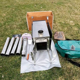 RBM Outdoors Coody 17.2 (Koala 7) Forest Green + Stove Caminus M – Inflatable Tent with Stove